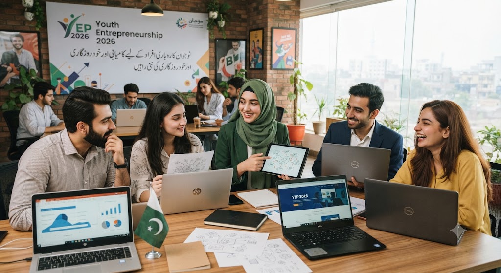 Youth Entrepreneurship Program 2026 کے تحت نوجوان کاروباری افراد کو اسٹارٹ اپ بزنس کے لیے مالی معاونت، بزنس ٹریننگ، مینٹورشپ اور کاروباری رہنمائی فراہم کرنے کے حوالے سے مکمل معلومات حاصل کریں