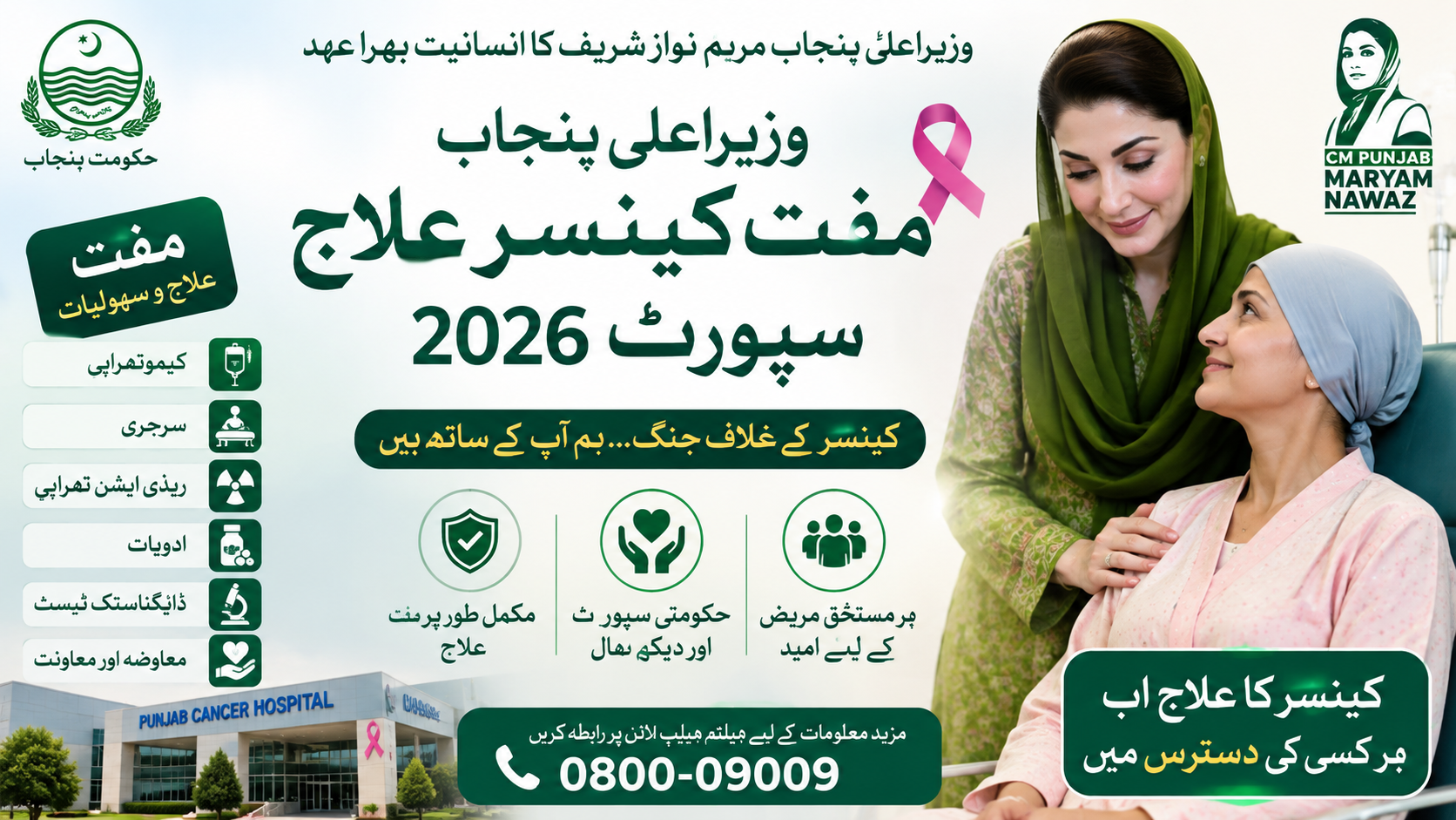 CM Punjab Free Cancer Treatment Support 2026