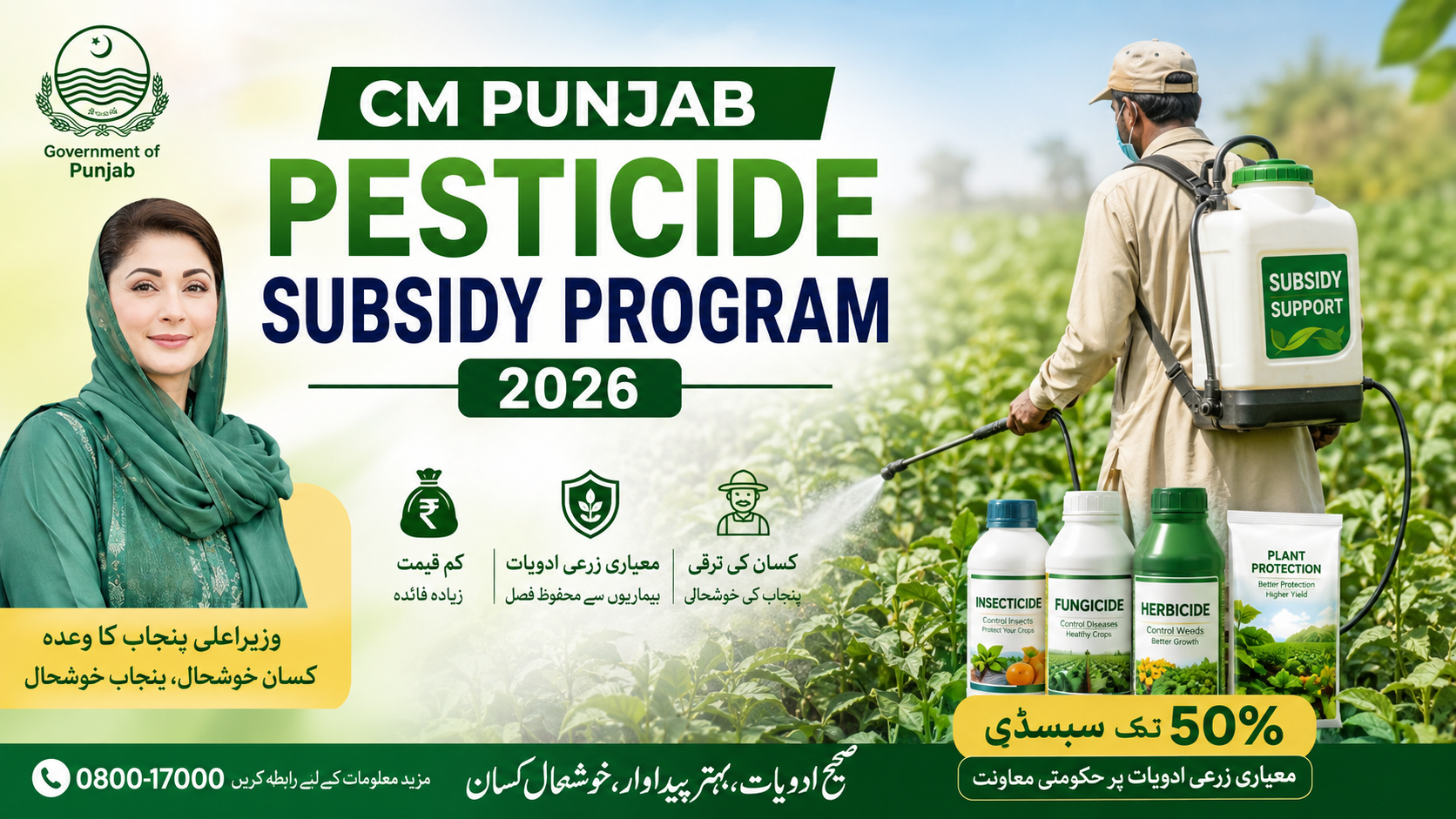 CM Punjab Pesticide Subsidy Program 2026