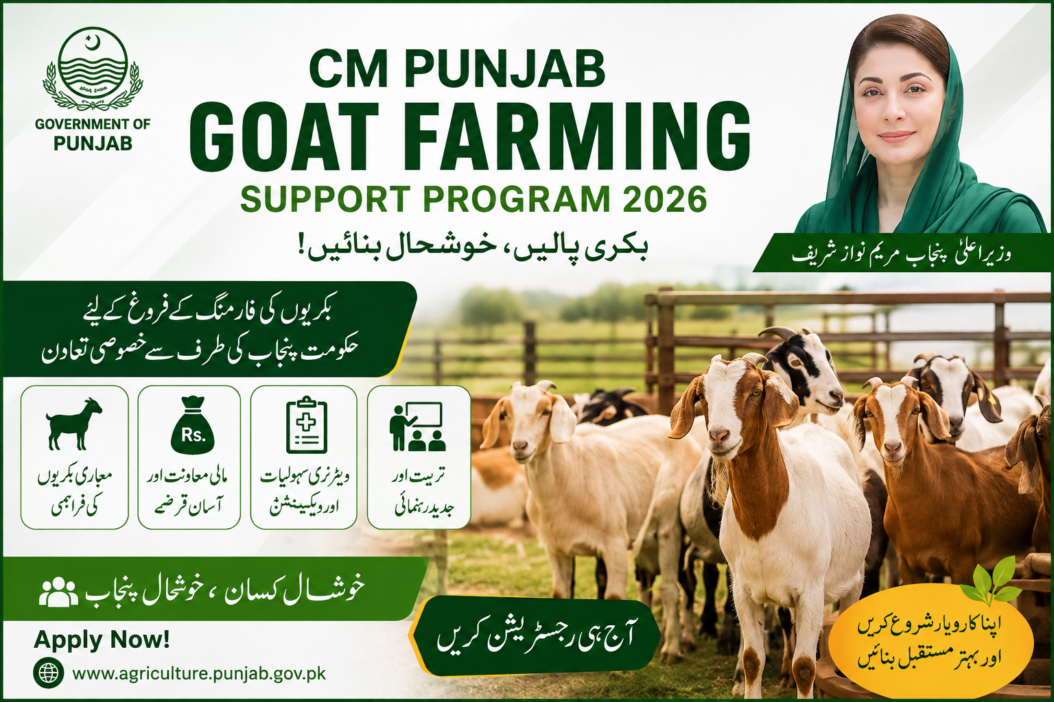 CM Punjab Goat Farming Support Program 2026