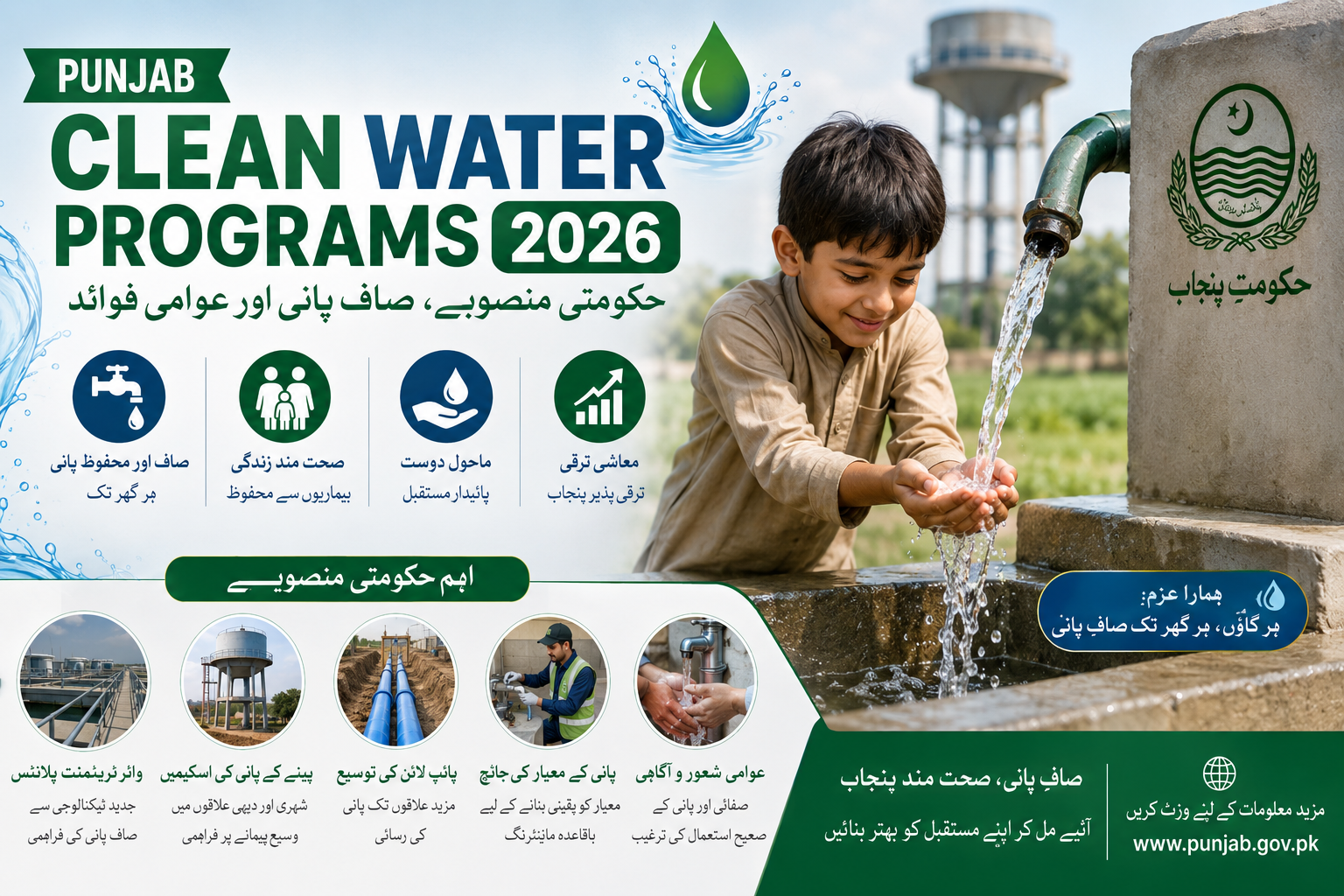 Punjab Clean Water Programs 2026: حکومتی منصوبے، صاف پانی اور عوامی فوائد