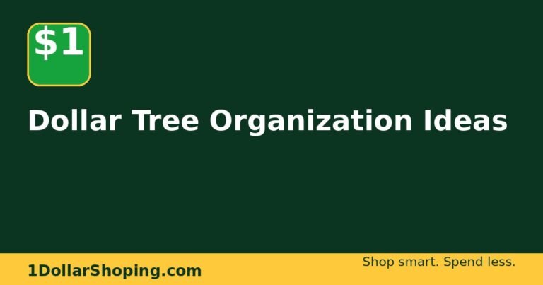 Dollar Tree Organization Ideas