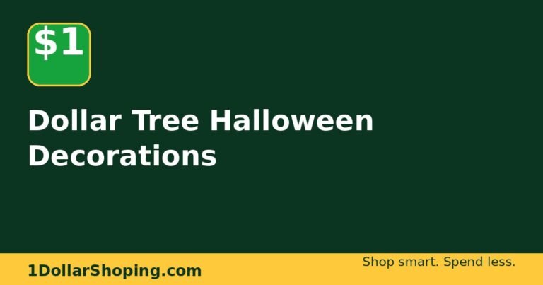 Dollar Tree Halloween Decorations: The Best Finds for a Spooky Home